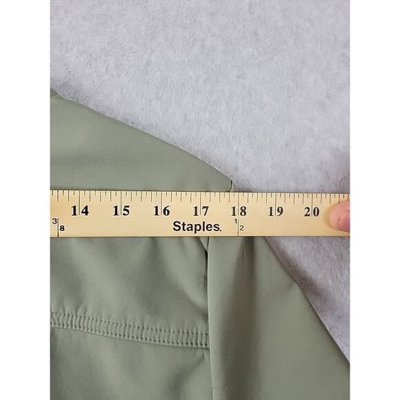 Hurley Army Green LS Windproof 3 Layer Tech Full Zip Hooded Jacket Men's Medium - Picture 10 of 12